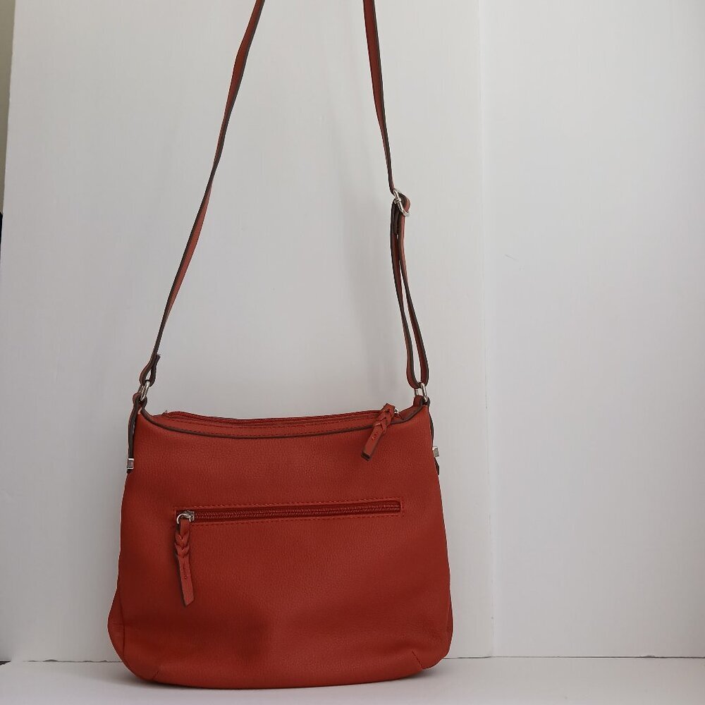 Kim Rogers Burnt Orange Adjustable Long Strap Crossbody/ Shoulder Bag